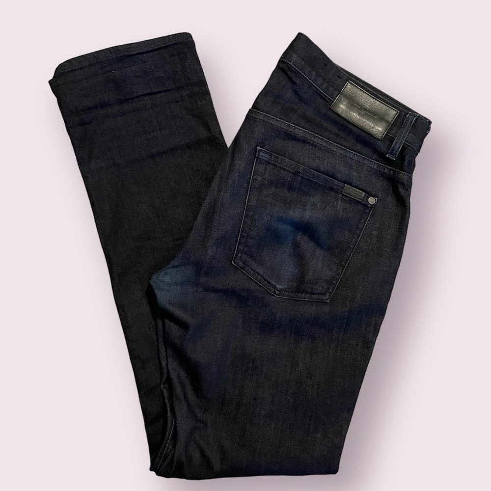 7 for all Mankind Dark Denim Straight Leg Jean